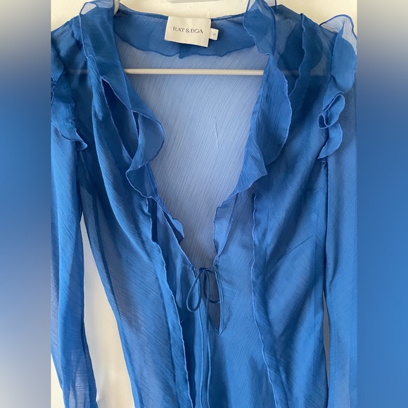 farretti dress blue Faviana Glamour Satin A-Line Dress S10400